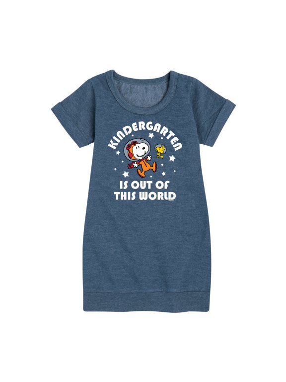 - Kindergarten Is Out Of This World - Back to School - Toddler and Youth Girls Fleece Dress