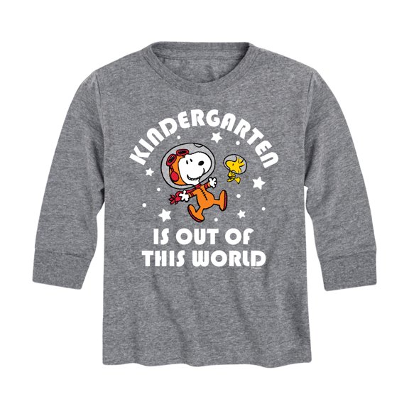 Peanuts - Kindergarten Is Out of This World - Toddler And Youth Long Sleeve Graphic T-Shirt