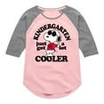 thumbnail image 1 of Peanuts - Kindergarten Just Got Cooler - Toddler And Youth Girls Raglan Graphic T-Shirt, 1 of 5