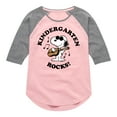 thumbnail image 1 of Peanuts - Kindergarten Rocks - Toddler And Youth Girls Raglan Graphic T-Shirt, 1 of 5