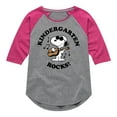 thumbnail image 1 of Peanuts - Kindergarten Rocks - Toddler And Youth Girls Raglan Graphic T-Shirt, 1 of 6