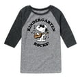 thumbnail image 1 of Peanuts - Kindergarten Rocks - Toddler And Youth Raglan Graphic T-Shirt, 1 of 5