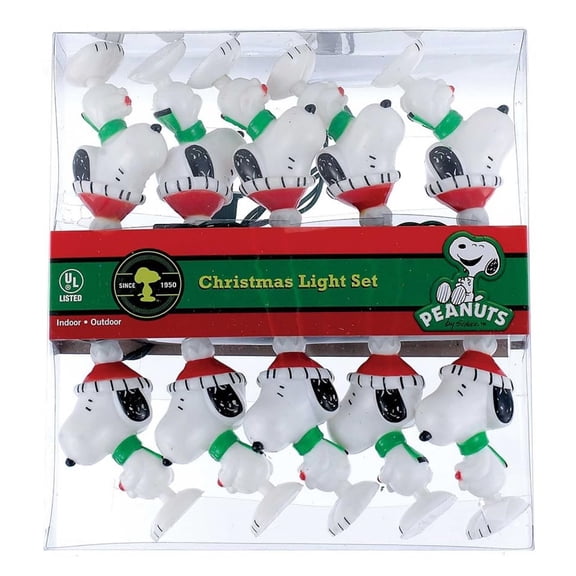Peanuts Kurt Adler 11-Foot 10-Light Snoopy Light Set