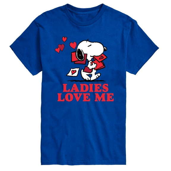Peanuts - Ladies Love Me - Men's Short Sleeve Graphic T-Shirt