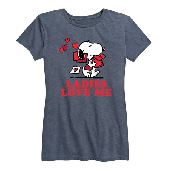 Peanuts - Ladies Love Me - Women's Short Sleeve Graphic T-Shirt