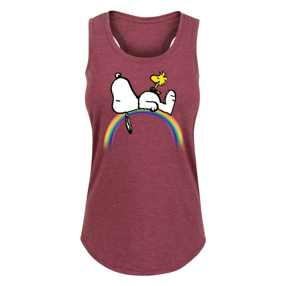 Peanuts - Lazy Snoopy - Women's Racerback Tank Top