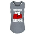 thumbnail image 1 of Peanuts - Lazy Snoopy - Women's Racerback Tank Top, 1 of 5