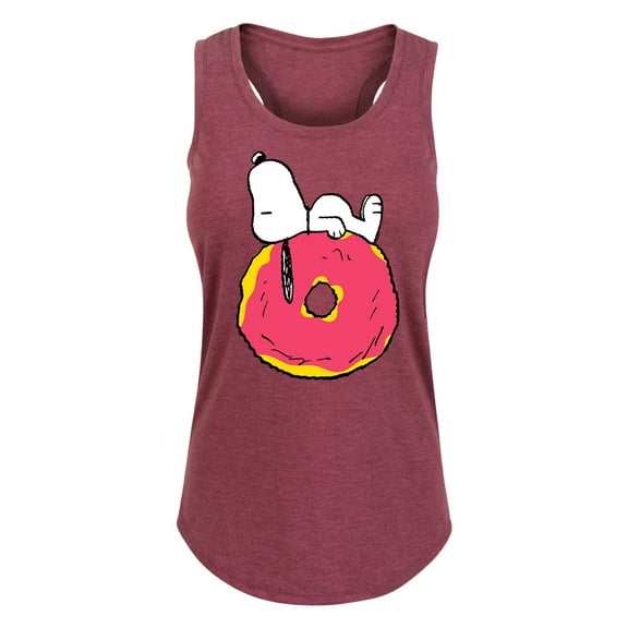 Peanuts - Lazy Snoopy - Women's Racerback Tank Top