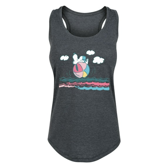 Peanuts - Lazy Snoopy - Women's Racerback Tank Top