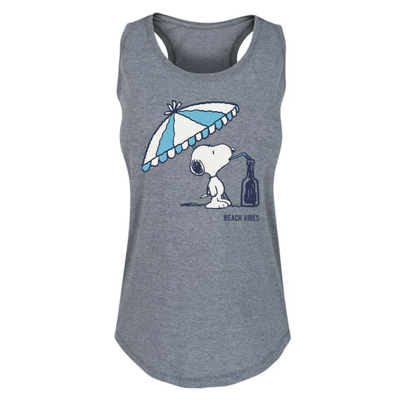 Peanuts - Lazy Snoopy - Women's Racerback Tank Top