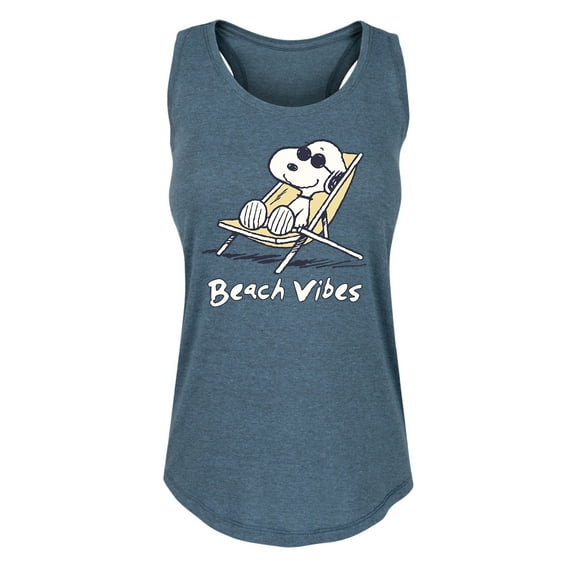 Peanuts - Lazy Snoopy - Women's Racerback Tank Top