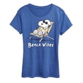 thumbnail image 1 of Peanuts - Lazy Snoopy - Women's Short Sleeve Graphic T-Shirt, 1 of 6