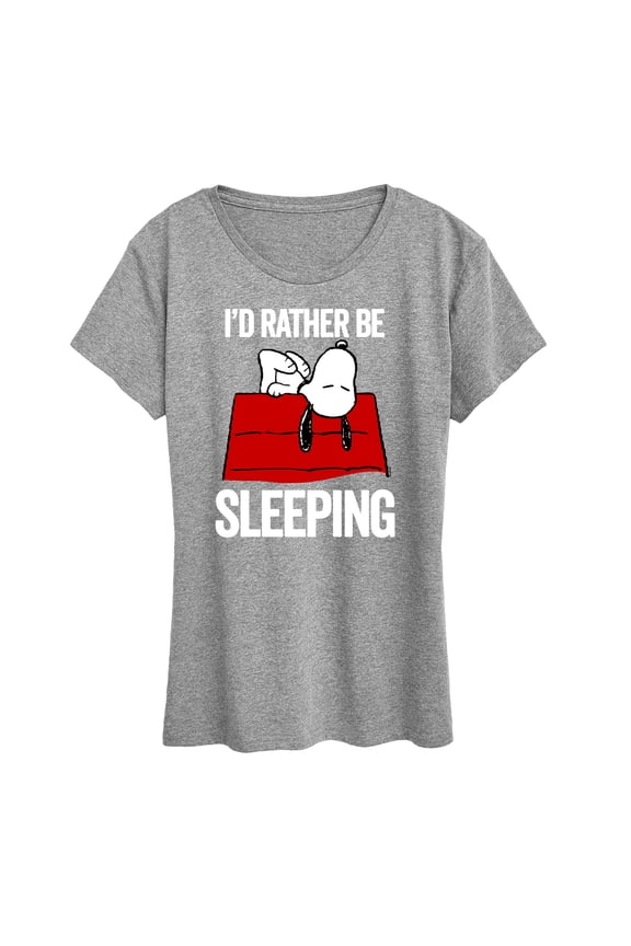 - I'd Rather Be Sleeping - Women's Short Sleeve Graphic T-Shirt