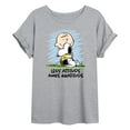 thumbnail image 1 of Peanuts - Less Atitude More Gratitude - Women's Oversized T-Shirt, 1 of 6