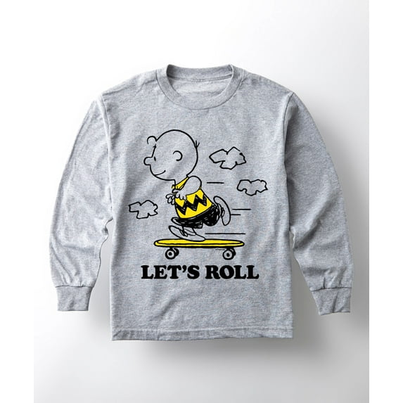 Peanuts - Let's Roll - Toddler And Youth Long Sleeve Graphic T-Shirt