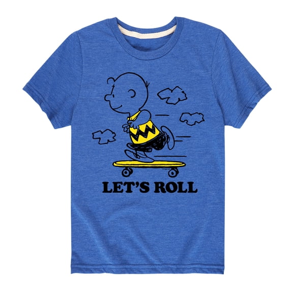 Peanuts - Let's Roll - Toddler And Youth Short Sleeve Graphic T-Shirt