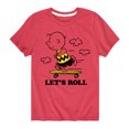thumbnail image 1 of Peanuts - Let's Roll - Toddler And Youth Short Sleeve Graphic T-Shirt, 1 of 6