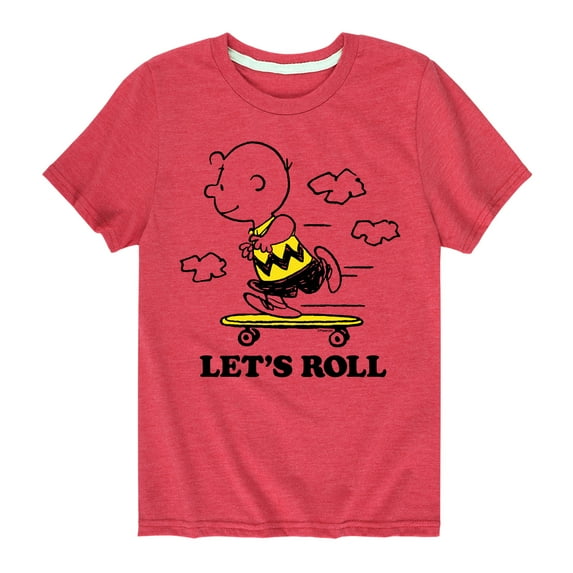 Peanuts - Let's Roll - Toddler And Youth Short Sleeve Graphic T-Shirt