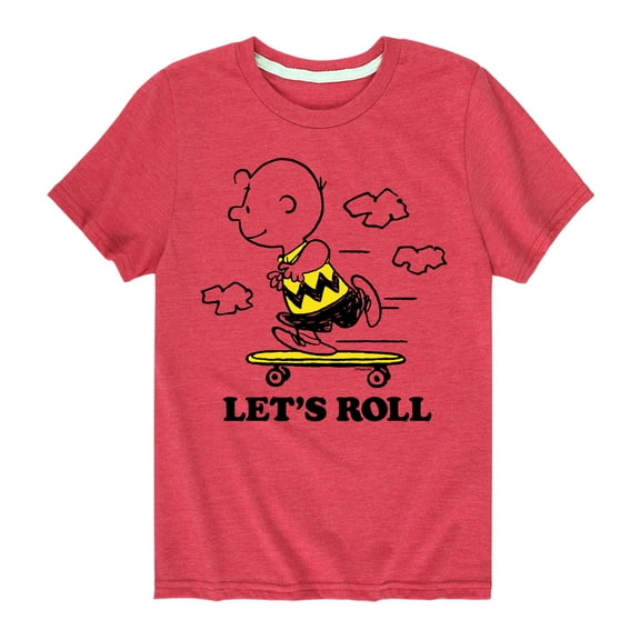 Peanuts - Let's Roll - Toddler And Youth Short Sleeve Graphic T-Shirt