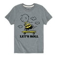 thumbnail image 1 of Peanuts - Let's Roll - Toddler And Youth Short Sleeve Graphic T-Shirt, 1 of 6