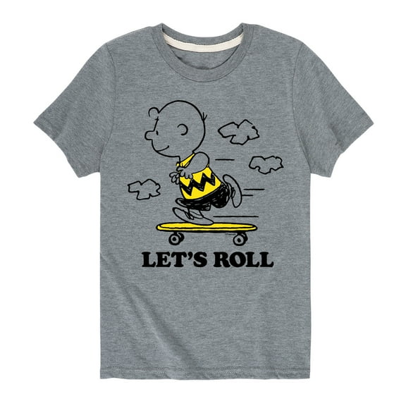 Peanuts - Let's Roll - Toddler And Youth Short Sleeve Graphic T-Shirt