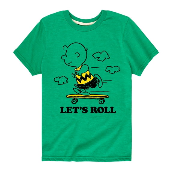 Peanuts - Let's Roll - Toddler And Youth Short Sleeve Graphic T-Shirt
