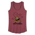 thumbnail image 1 of Peanuts - Let's Roll - Women's Racerback Tank Top, 1 of 6