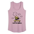 thumbnail image 1 of Peanuts - Let's Roll - Women's Racerback Tank Top, 1 of 6