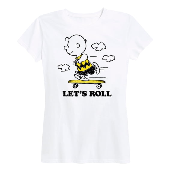 Peanuts - Let's Roll - Women's Short Sleeve Graphic T-Shirt