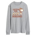 thumbnail image 1 of Peanuts - Lets Go Hiking - Men's Long Sleeve Graphic T-Shirt, 1 of 5