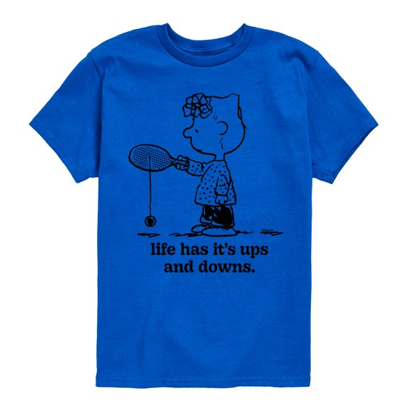 Peanuts - Life Has Ups Downs - Toddler And Youth Short Sleeve Tee