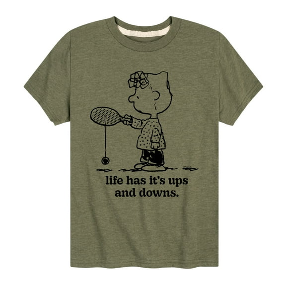Peanuts - Life Has Ups Downs - Toddler And Youth Short Sleeve Tee