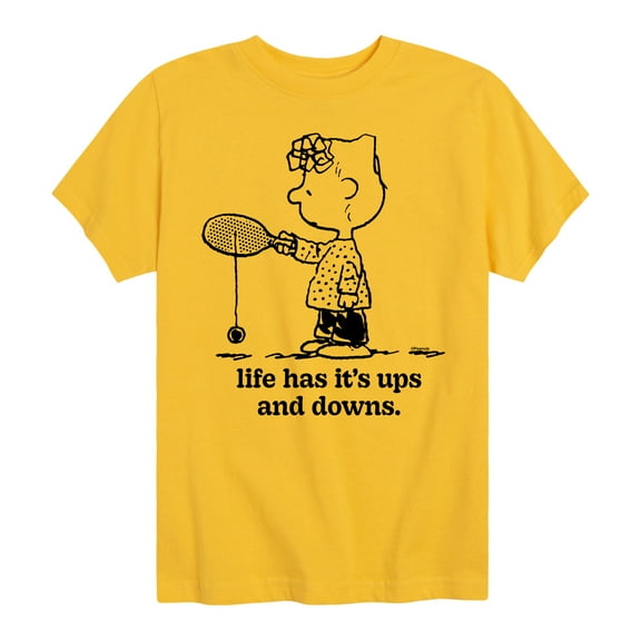 Peanuts - Life Has Ups Downs - Toddler And Youth Short Sleeve Tee