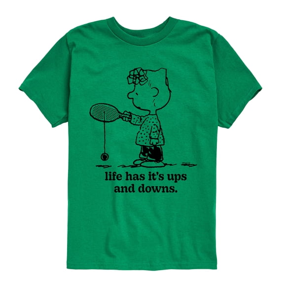 Peanuts - Life Has Ups Downs - Toddler And Youth Short Sleeve Tee