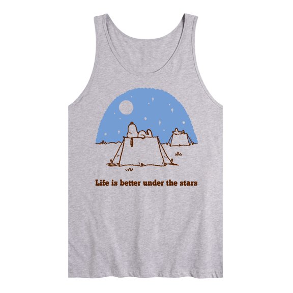 Peanuts - Life Is Better Under The Stars - Men's Jersey Tank Top