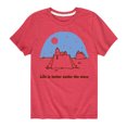 thumbnail image 1 of Peanuts - Life Is Better Under The Stars - Toddler And Youth Short Sleeve Graphic T-Shirt, 1 of 6
