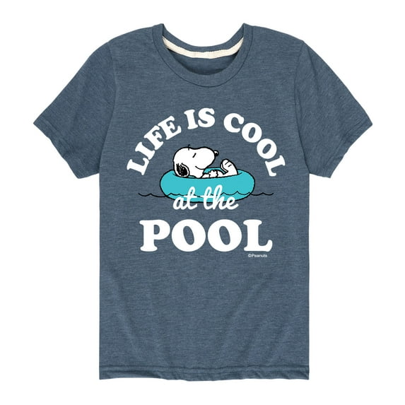 Peanuts - Life Is Cool At The Pool - Toddler and Youth Short Sleeve T-Shirt