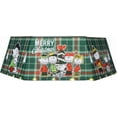 thumbnail image 1 of Peanuts Lighted Hexagonal Green Plaid Tree Collar, 1 of 7