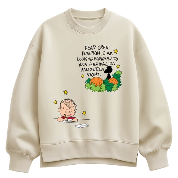 Peanuts - Linus Great Pumpkin Oversized Fleece Crew Sweatshirt
