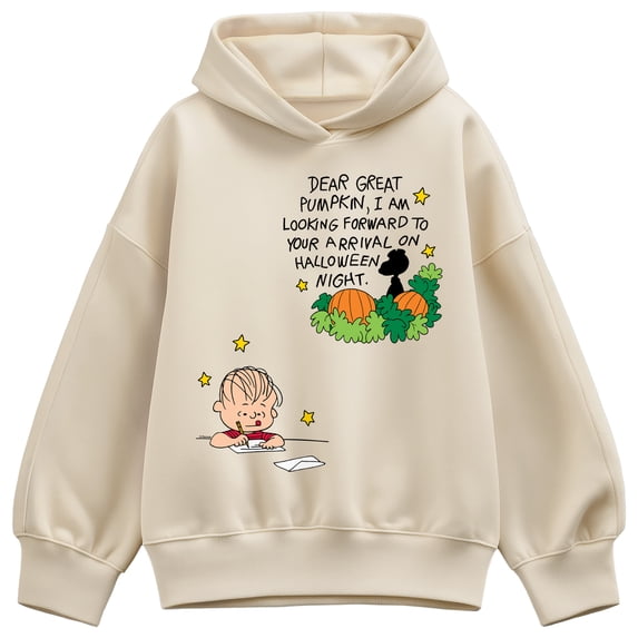 Peanuts - Linus Great Pumpkin - Women's Oversized Fleece Hoodie Sweatshirt