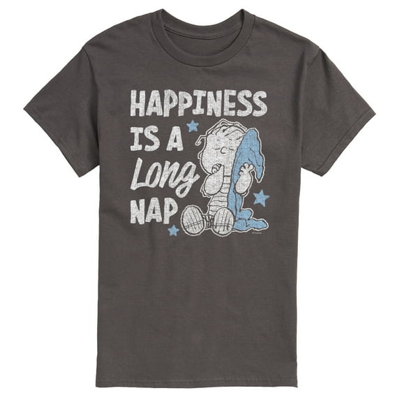 Peanuts - Linus Happiness Is A Long Nap - Men's Short Sleeve Graphic T-Shirt