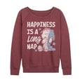 thumbnail image 1 of Peanuts - Linus Happiness Is A Long Nap - Women's French Terry Long Sleeve Shirt, 1 of 5