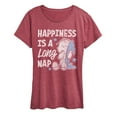 thumbnail image 1 of Peanuts - Linus Happiness Is A Long Nap - Women's Short Sleeve Graphic T-Shirt, 1 of 5