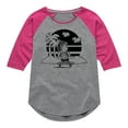 thumbnail image 1 of Peanuts - Linus Skateboarding - Toddler And Youth Girls Raglan Graphic T-Shirt, 1 of 5