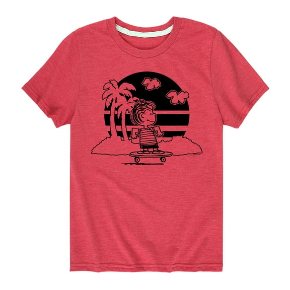 Peanuts - Linus Skateboarding - Toddler And Youth Short Sleeve Graphic T-Shirt