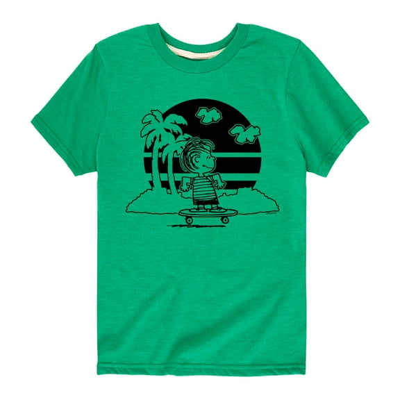 Peanuts - Linus Skateboarding - Toddler And Youth Short Sleeve Graphic T-Shirt