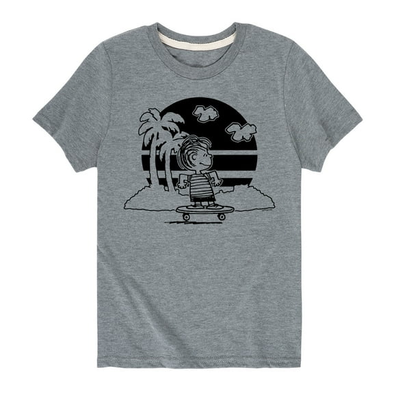Peanuts - Linus Skateboarding - Toddler And Youth Short Sleeve Graphic T-Shirt