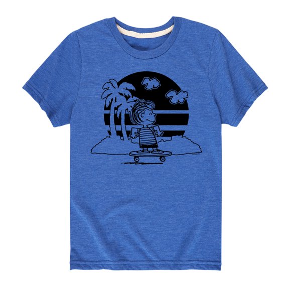 Peanuts - Linus Skateboarding - Toddler And Youth Short Sleeve Graphic T-Shirt