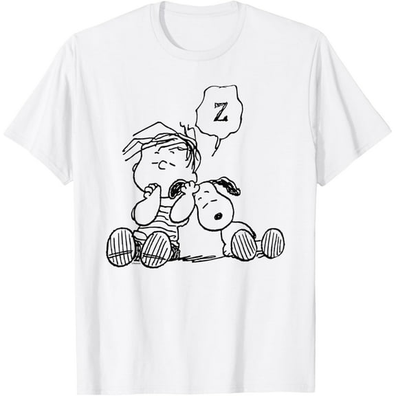 Peanuts Linus & Snoopy Snooze Shirt – Cute Comic Sleep Tee for Fans