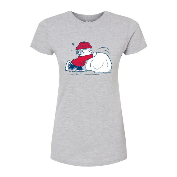Peanuts - Linus Snowball - Juniors Fitted Graphic T-Shirt